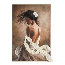 Hand-painted figure texture oil painting High-end and sophisticated Physical installation art mural Commercial hotel and guesthouse backdrop wall decoration