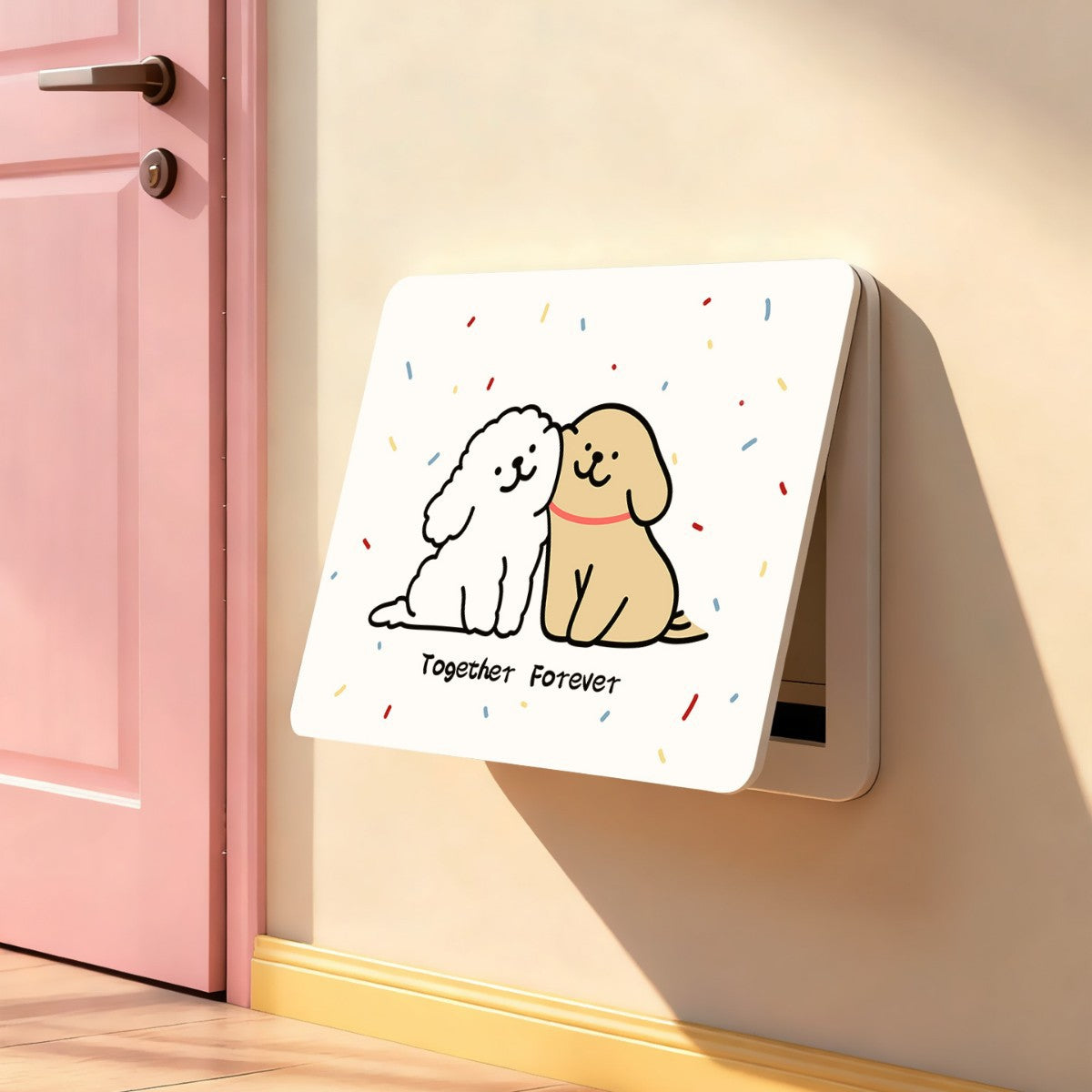 Decorative painting for electric meter box, cover painting for electric switch and distribution box, no-drill required, multimedia weak-current box cover mural