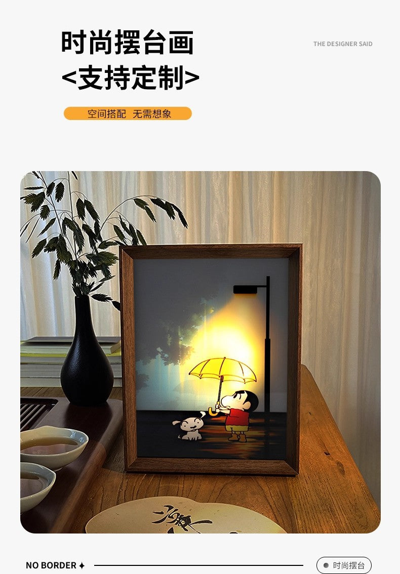 Crayon Shin-chan Smart Tap Night Light - Stress-Relief Desktop Decor for Kids