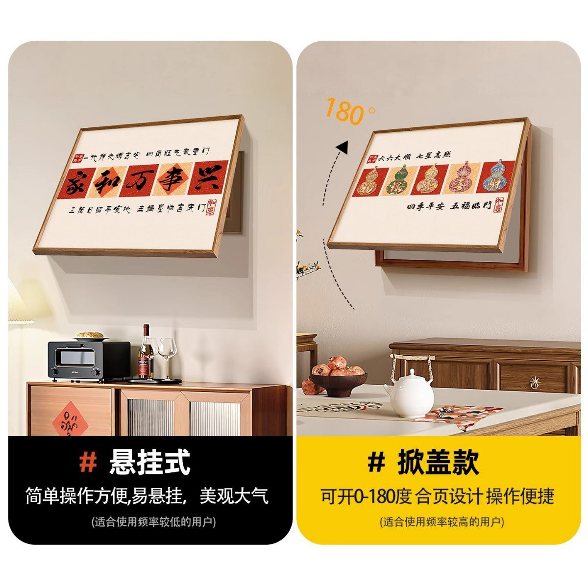 Five Blessings Electric Meter Box Decorative Painting2025New power distribution box wall art to cover power switches and breaker boxes