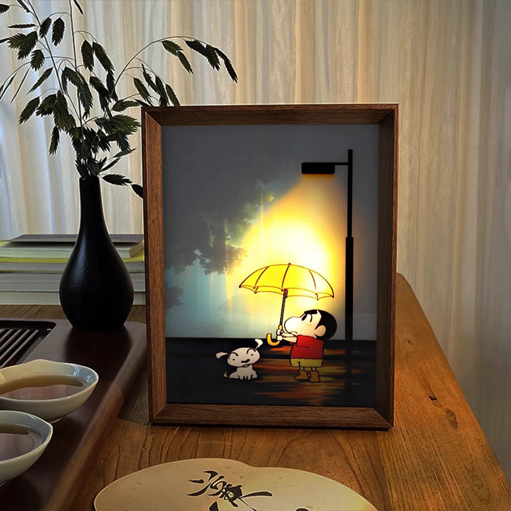 Crayon Shin-chan Smart Tap Night Light - Stress-Relief Desktop Decor for Kids