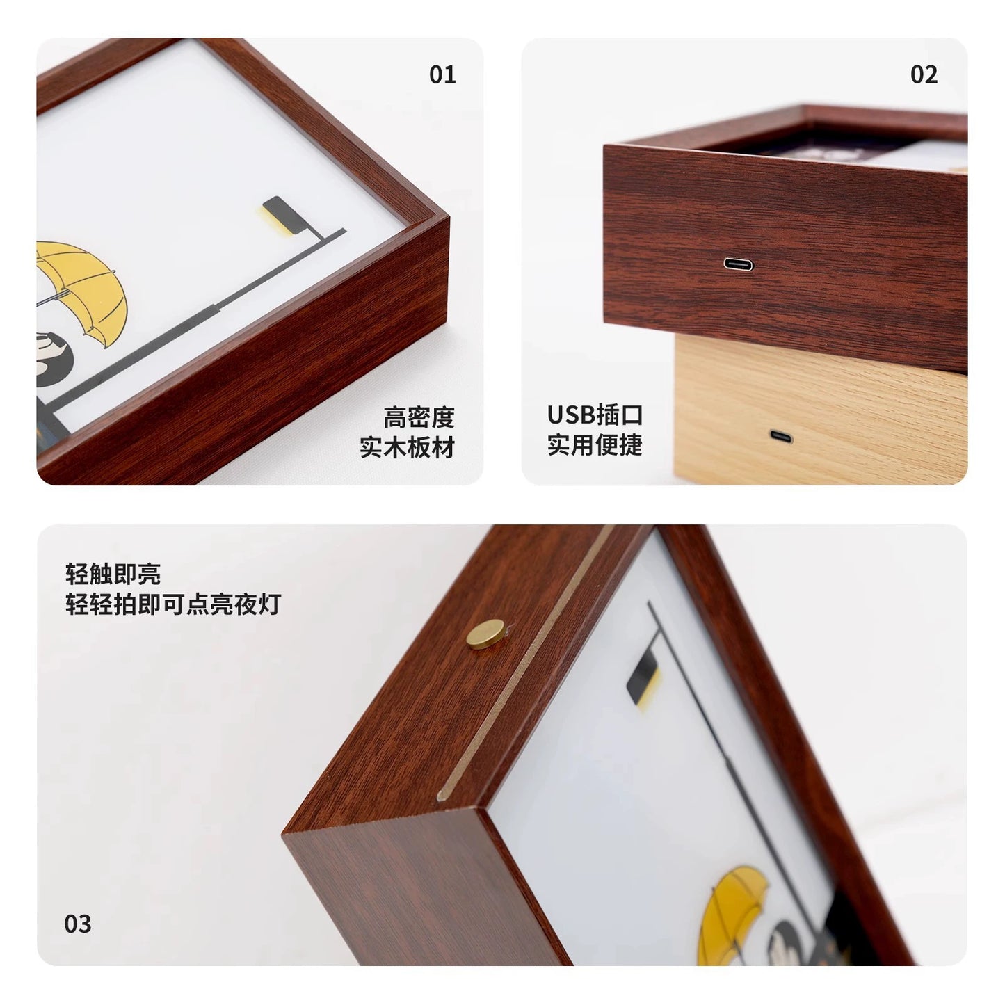 Crayon Shin-chan Smart Tap Night Light - Stress-Relief Desktop Decor for Kids