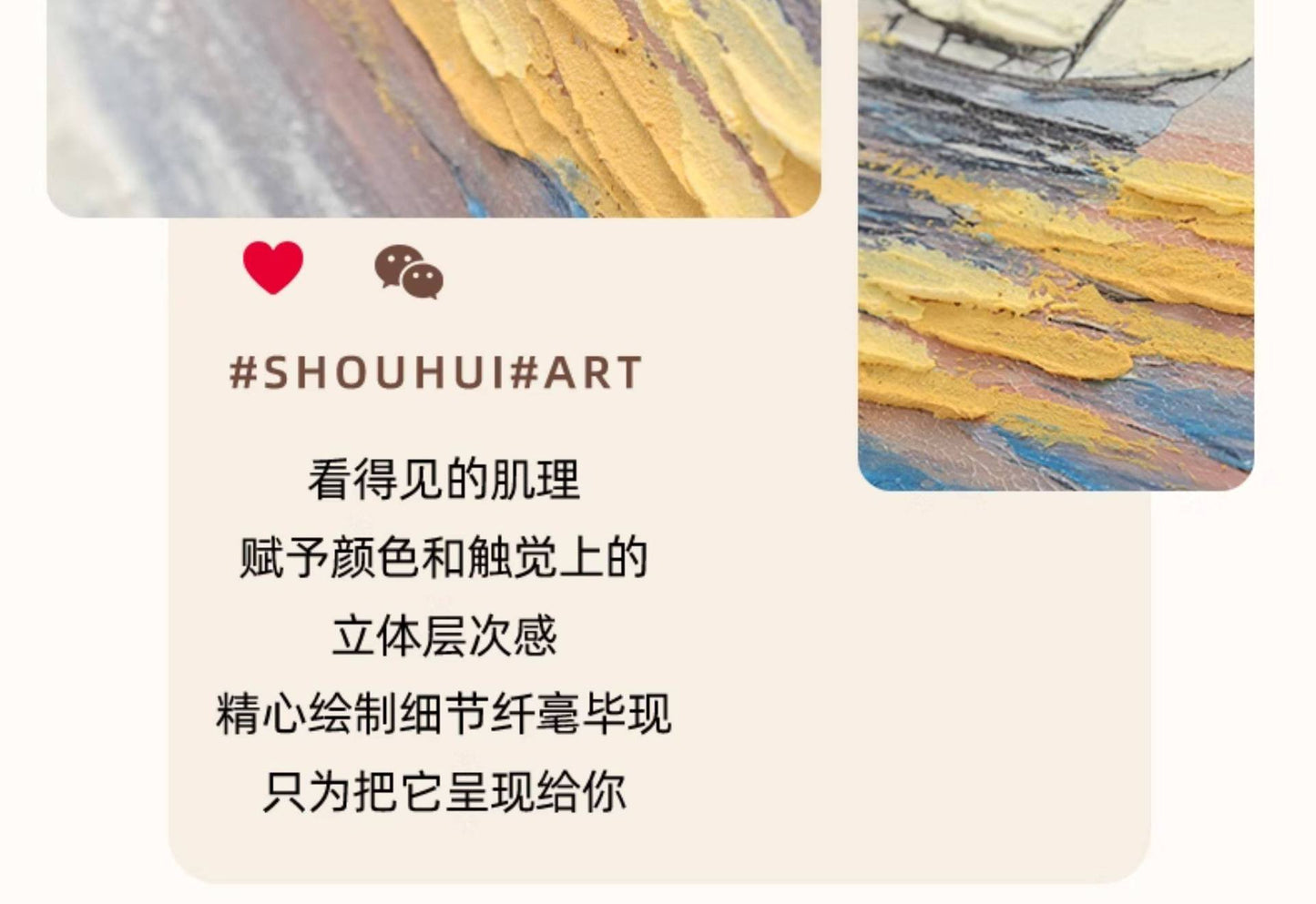 Modern Minimalist Entrance Hall Seascape Decorative Painting Hand-Painted with Added Brushstrokes Three-Dimensional Oil Painting Corridor Textured Wall Hanging