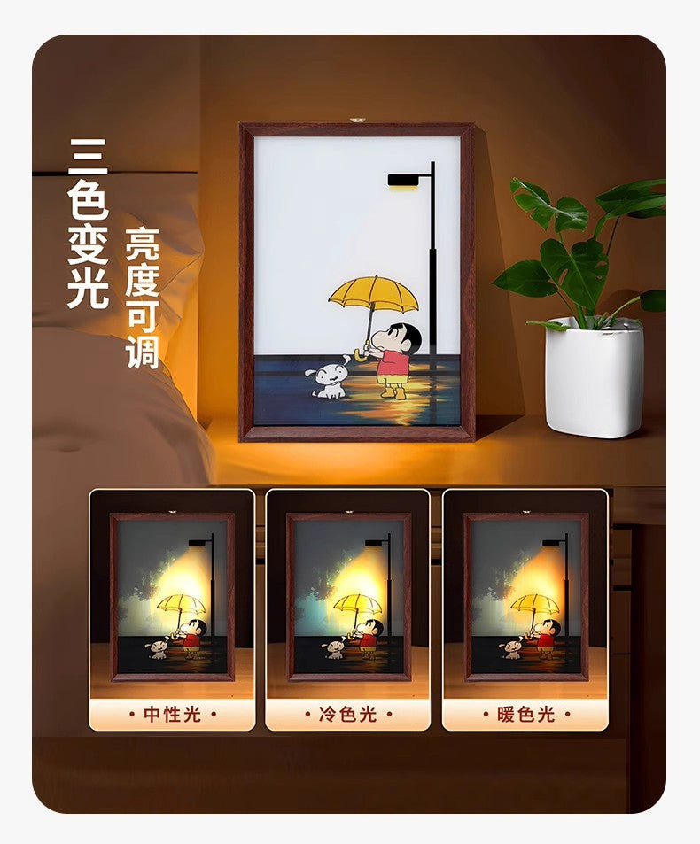 Crayon Shin-chan Smart Tap Night Light - Stress-Relief Desktop Decor for Kids