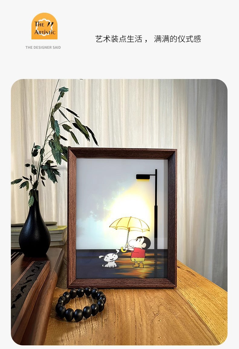 Crayon Shin-chan Smart Tap Night Light - Stress-Relief Desktop Decor for Kids