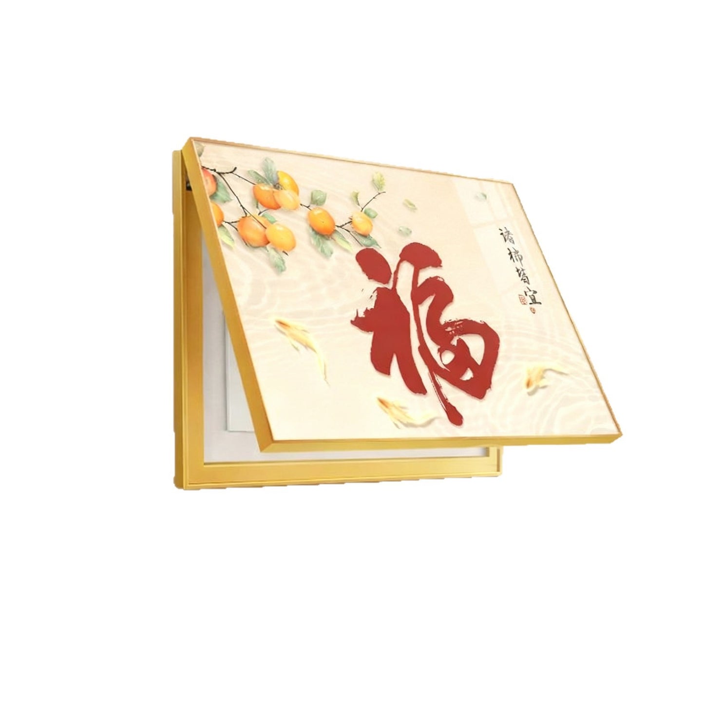 Five Blessings Gourd New Chinese Style Electric Meter Box Decorative Painting2025New creative decorative wall art for concealing electrical panels
